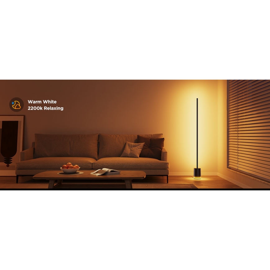 Govee - LED gulvlampe Smart MATTER LED RGBICWW 2200-6500K Wi-Fi + fjernbetjening