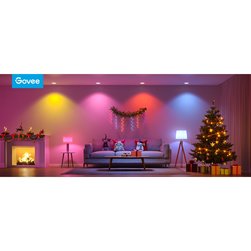 Govee - LED lyspære m. RGBWW-farver Smart E27/12W/230V 2700-6500K Wi-Fi