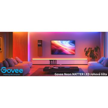 Govee - Neon MATTER LED hjørneskinne 5 m RGBIC Wi-Fi