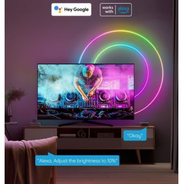 Govee - Neon SMART bøjelig LED lysbånd RGBIC 2m Wi-Fi IP67