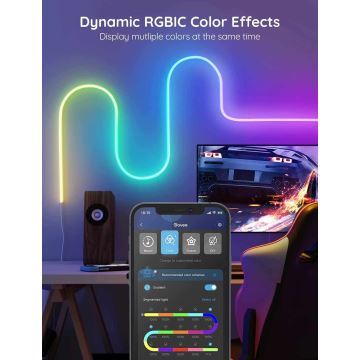 Govee - Neon SMART bøjelig LED strip- RGBIC - 3 m Wi-Fi IP67