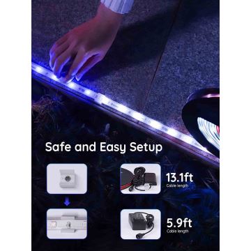 Govee - Phantasy Udendørs Pro SMART LED strips 10m - udendørs RGBIC Wi-Fi IP65