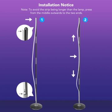 Govee - RGBICW Smart Hjørne Floor Lamp Wi-Fi