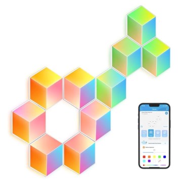 Govee - SÆT 10x LED lampe Glide Hexa Pro LED Smart RGBIC Wi-Fi