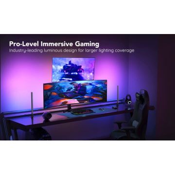 Govee - SÆT 2x Smart Gaming Wi-Fi LED RGBIC paneler + Smart Dual + fjernbetjening