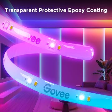 Govee - Wi-Fi RGBICW Smart PRO LED strip 10 m MATTER - ekstra slidstærk