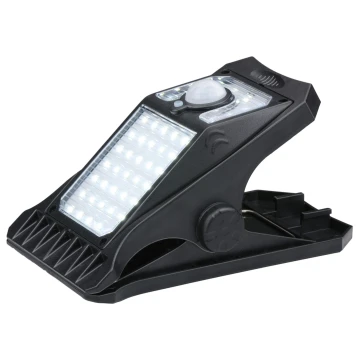 Grundig - LED solcellelampe med sensor CLIP-ON LED/9W/3,7V IP44