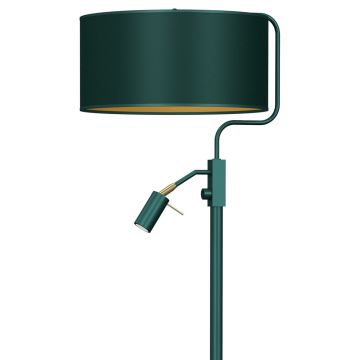 Gulvlampe VERDE 1xE27/60W/230V + 1xGU10-MR11/7W grøn