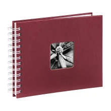 Hama - Fotoalbum med spiralryg 24x17 cm 50 sider rød