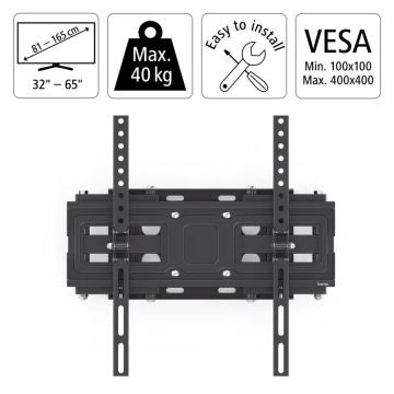 Hama - Tv-vægbeslag med led 32-65" sort