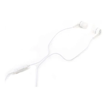 Høretelefoner FIESTA MIC MINI JACK 3,5 mm hvid