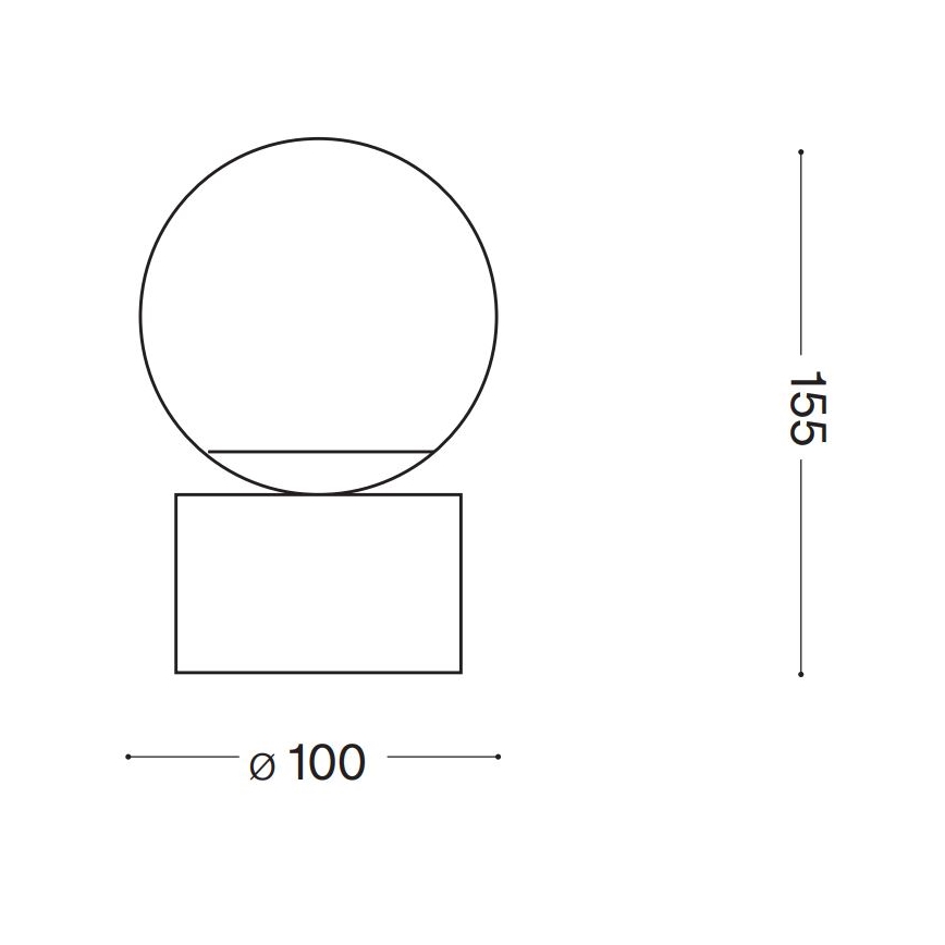 Ideal Lux - LED bordlampe PERLAGE 1xG9/3W/230V guldfarvet/hvid