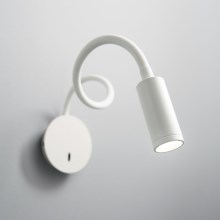 Ideal Lux - LED Fleksibel lille lampe FOCUS LED/3,5W/230V CRI 90 hvid