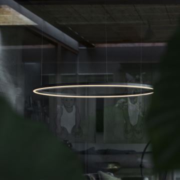 Ideal Lux - LED pendel ORACLE SLIM LED/43W/230V diameter 90 cm sort