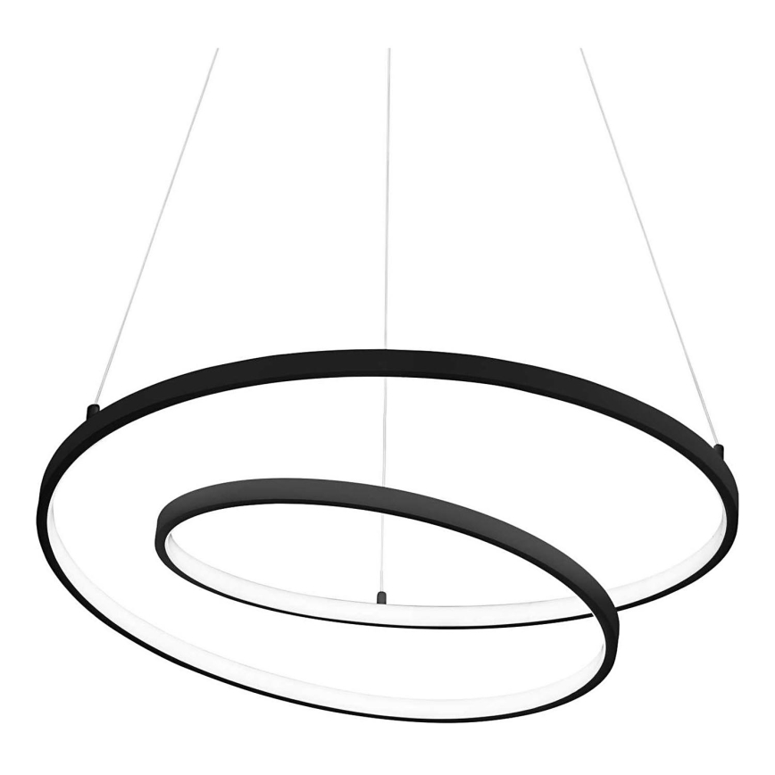 Ideal Lux - LED pendel OZ LED/48W/230V diameter 60 cm sort