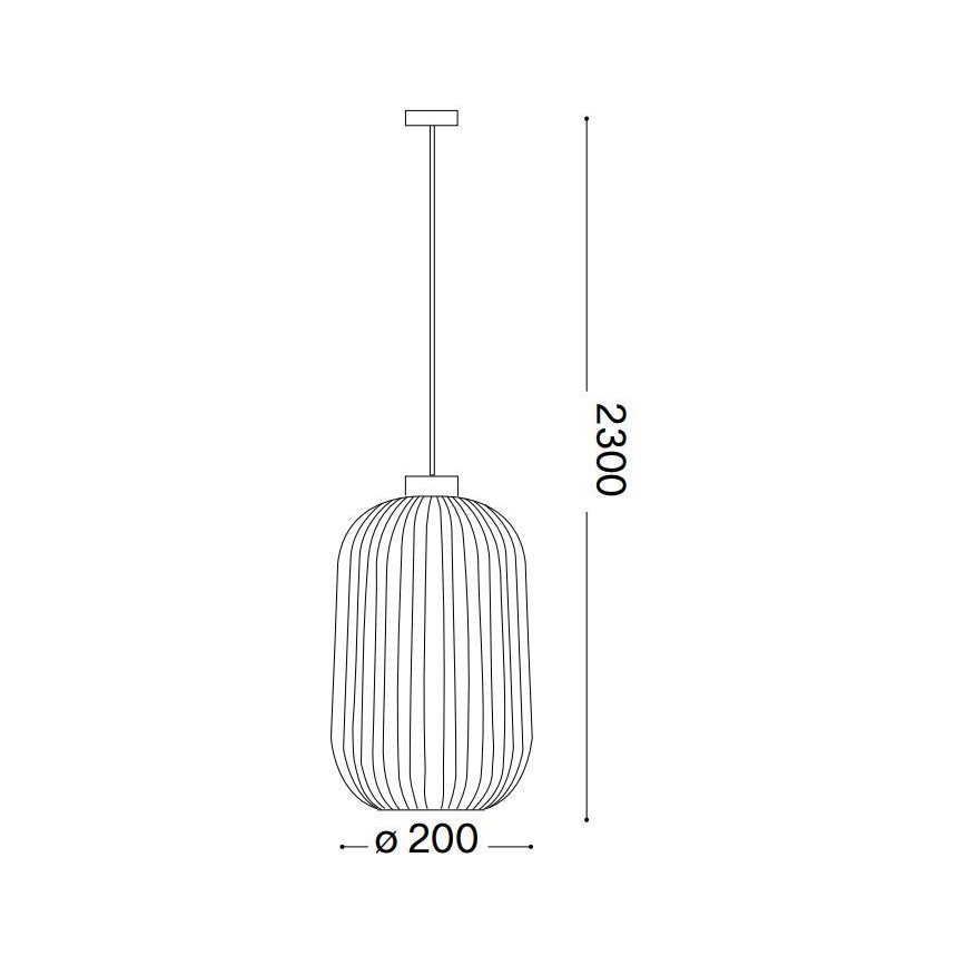 Ideal Lux - Pendel MINT 1xE27/60W/230V diameter 20 cm grøn