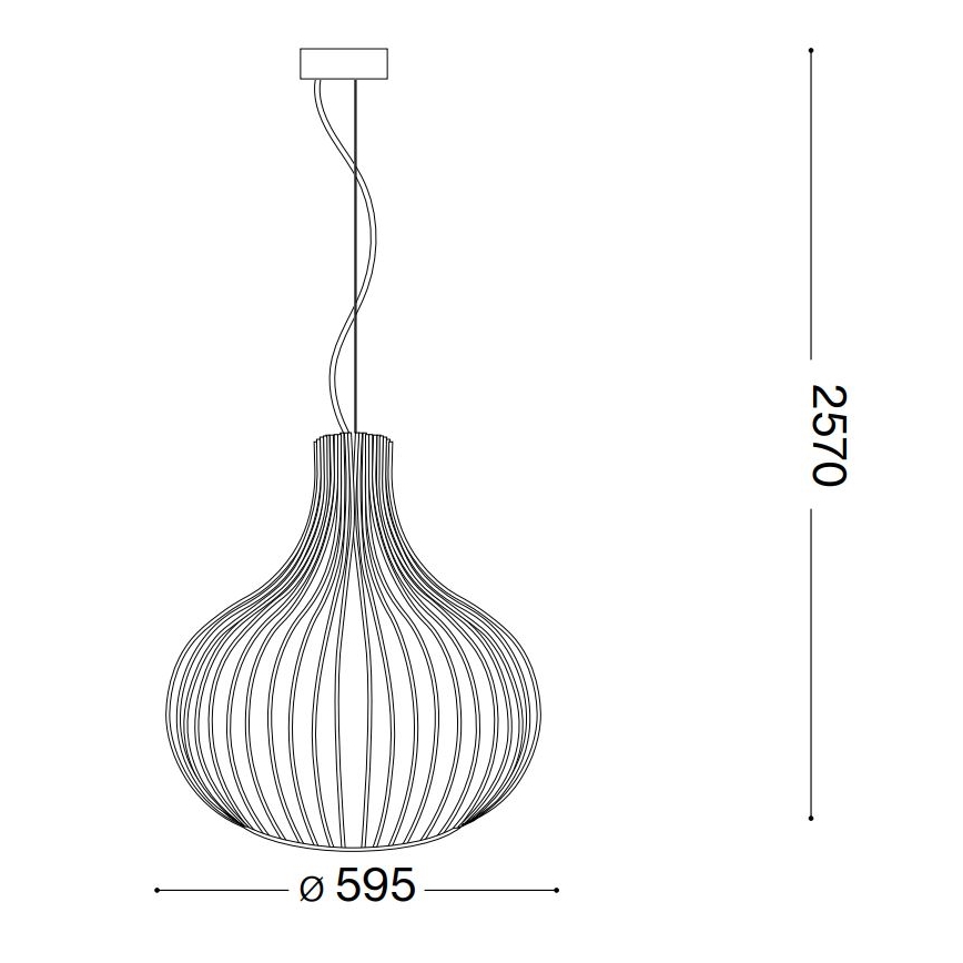 Ideal Lux - Pendel ONION 1xE27/60W/230V diameter 59,5 cm