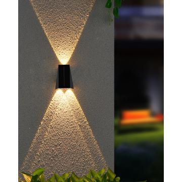 Soldrevet LED væglampe med sensor LED/2W/5V IP54