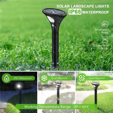 LED solcellelampe med sensor LED/1W/3,7V 6000K IP65