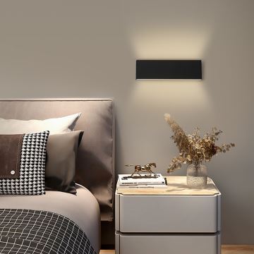 Immax NEO - LED væglampe dæmpbar LISTON LED/8W/230V ZigBee sort + fjernbetjening Tuya