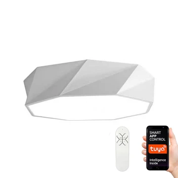 Immax NEO 07131-W60 - LED SMART loftlampe DIAMANTE hvid LED/43W/230V + fjernbetjening 60 cm Tuya ZigBee