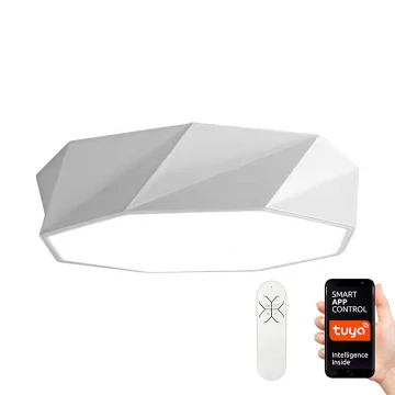 Immax NEO 07131-W80 - LED SMART loftlampe DIAMANTE hvid LED/60W/230V + fjernbetjening 80 cm Tuya ZigBee