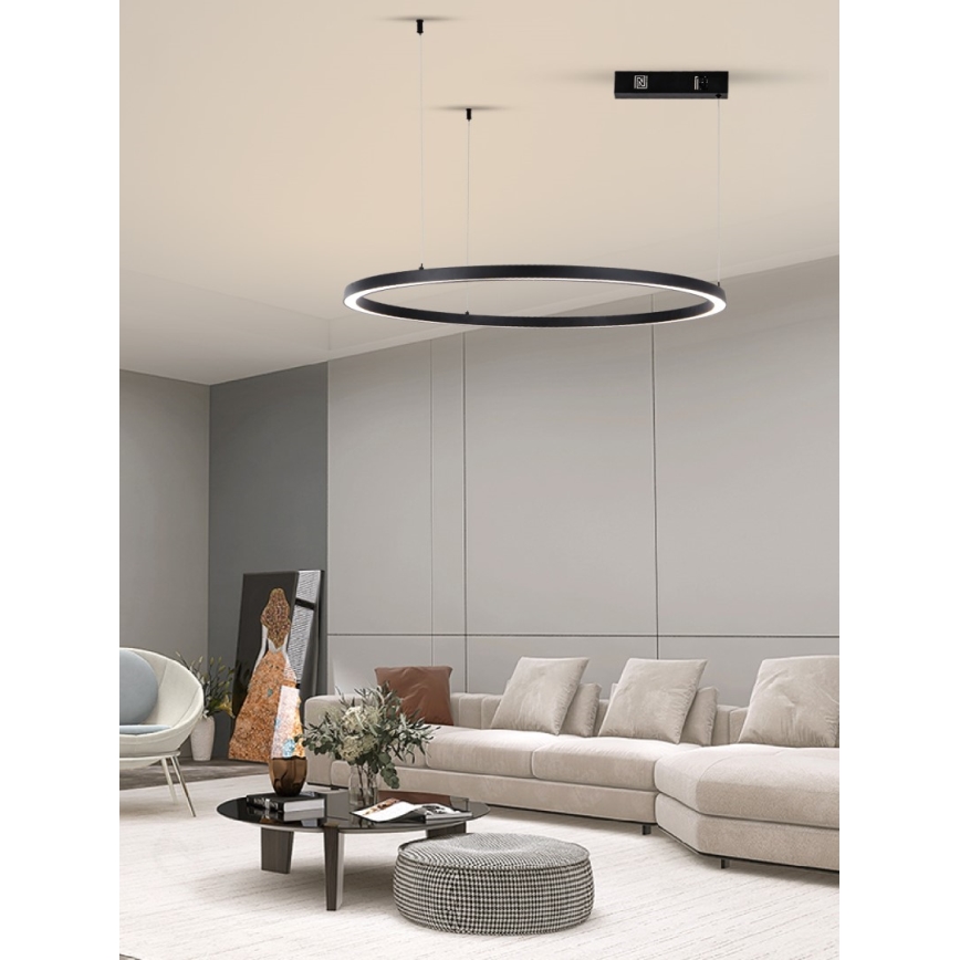 Immax NEO 07215L - LED pendel dæmpbar FINO LED/60W/230V 80 cm sort Tuya + fjernbetjening