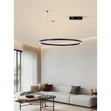 Immax NEO 07215L - LED pendel dæmpbar FINO LED/60W/230V 80 cm sort Tuya + fjernbetjening