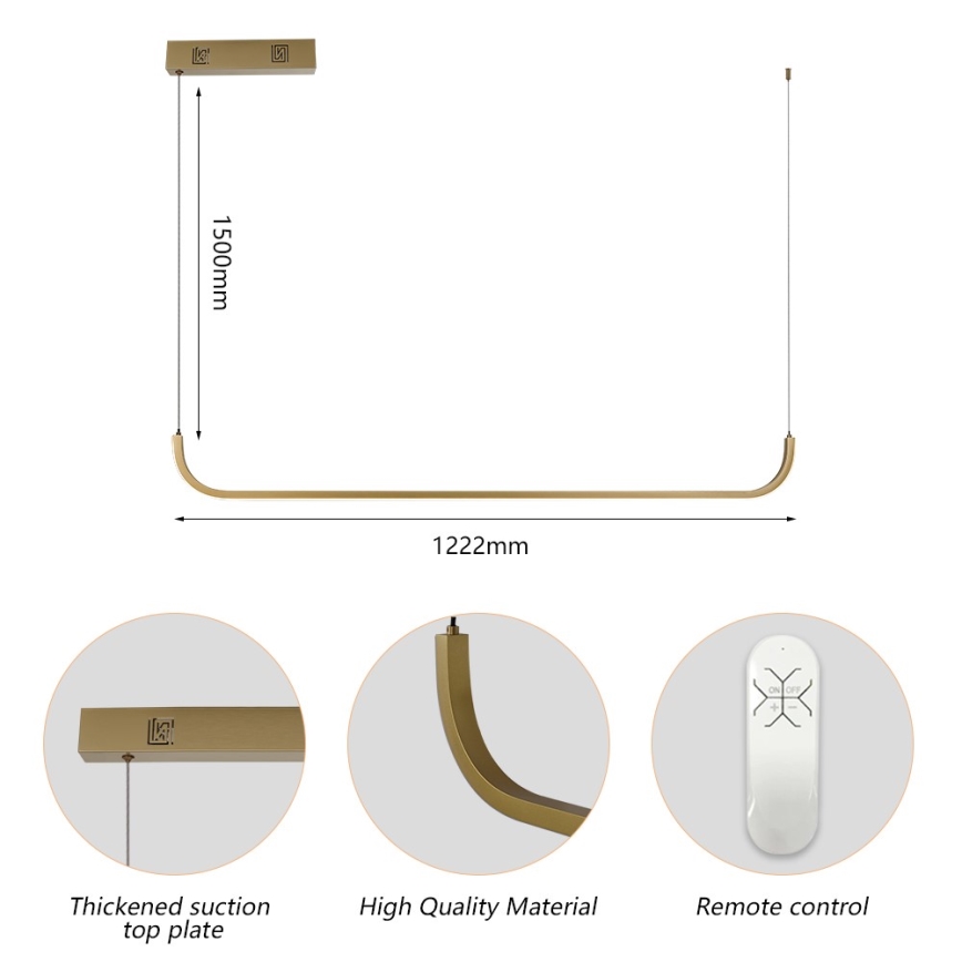 Immax NEO 07227L - LED pendel dæmpbar PATTINI LED/26W/230V 3000-6000K Tuya + fjernbetjening