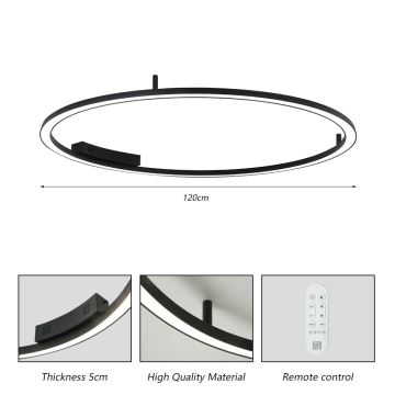 Immax NEO 07246-120 - LED loftlampe dæmpbar FINO LED/72W/230V 120 cm Tuya + fjernbetjening