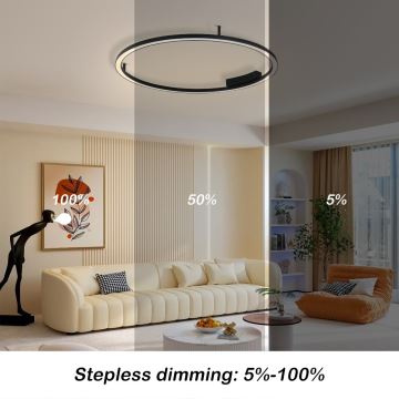 Immax NEO 07246-80 - LED loftlampe dæmpbar FINO LED/55W/230V 80cm Tuya + fjernbetjening