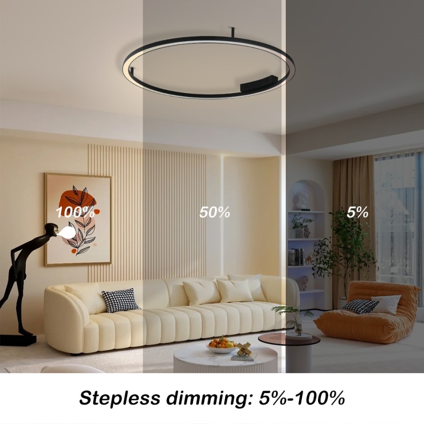 Immax NEO 07246-80 - LED loftlampe dæmpbar FINO LED/55W/230V 80cm Tuya + fjernbetjening