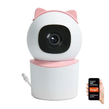 Immax NEO 07789L - Smart kamera med sensor 355° 50° P/T 4MP Wi-Fi Tuya lyserød