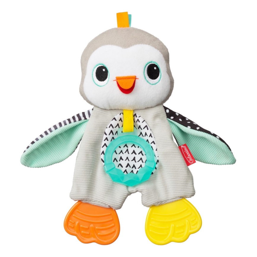 Infantino - Plyslegetøj med bideringe pingvin
