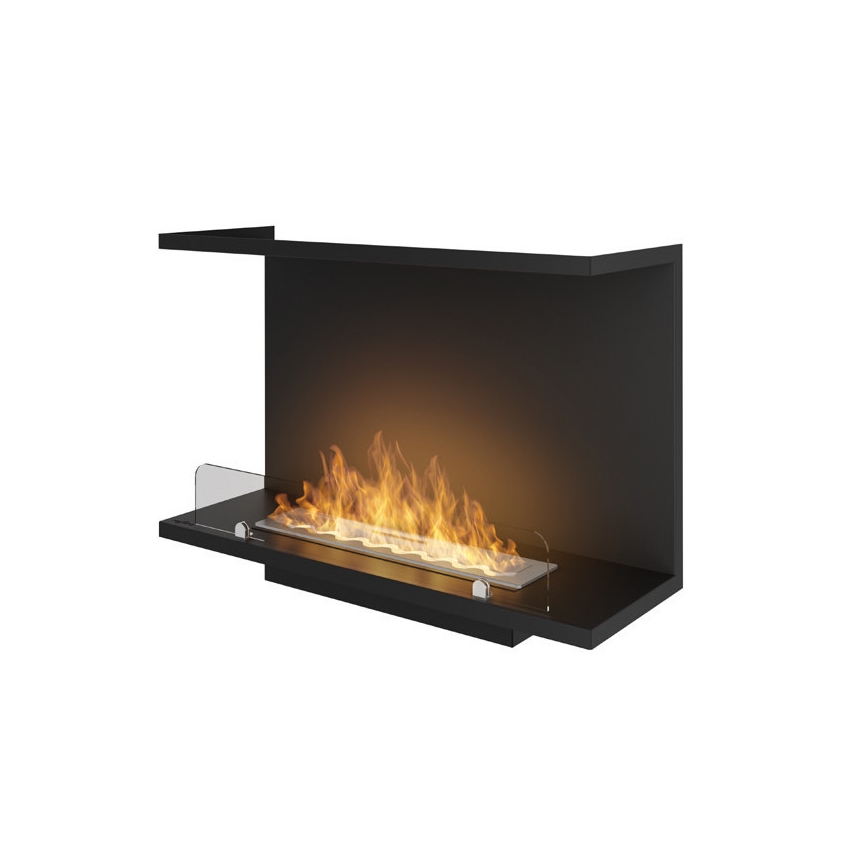 InFire - Indbygget biopejs 80x45 cm 3kW sort