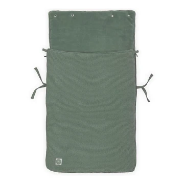 Jollein - Sovepose til bilsæde fleece BASIC KNIT 42x82 cm Ash Green