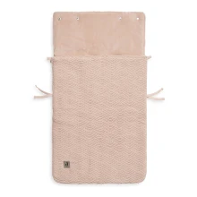 Jollein - Sovepose til bilsæde fleece RIVER KNIT 42x82 cm Pale Pink