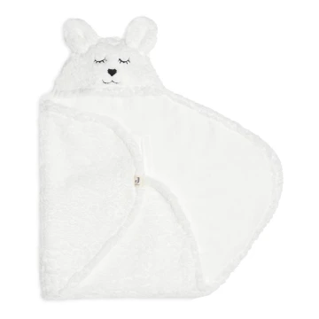 Jollein - Svøbetæppe fleece Bunny 100x105 cm Snow White