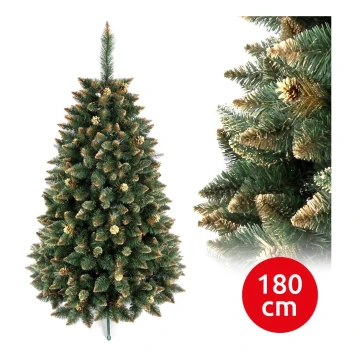 Juletræ GOLD 180 cm fyrretræ