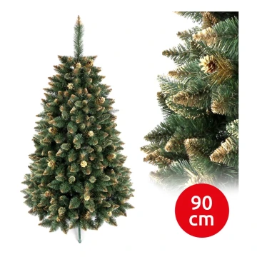 Juletræ GOLD 90 cm fyrretræ