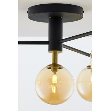 Jupiter 2031 - Loftlampe FIGARO 4xG9/10W/230V sort/guldfarvet/beige