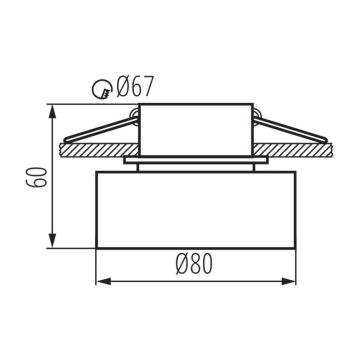 Indbygningsspot GOVIK 10W hvid