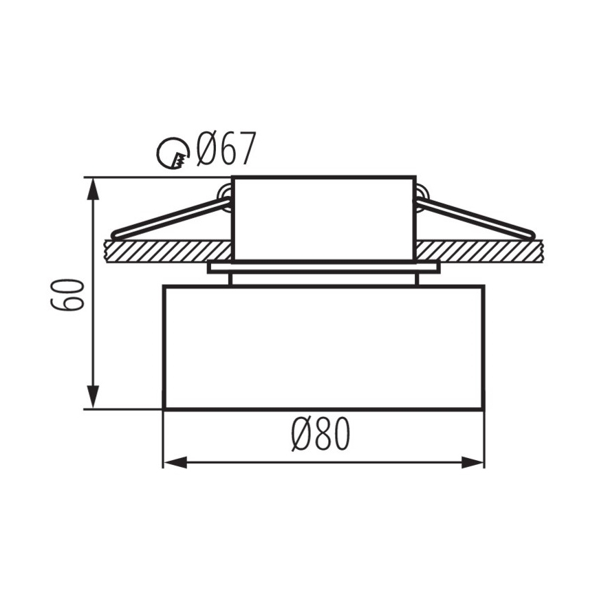 Indbygningsspot GOVIK 10W hvid