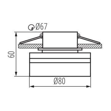 Indbygningsspot GOVIK 10W hvid