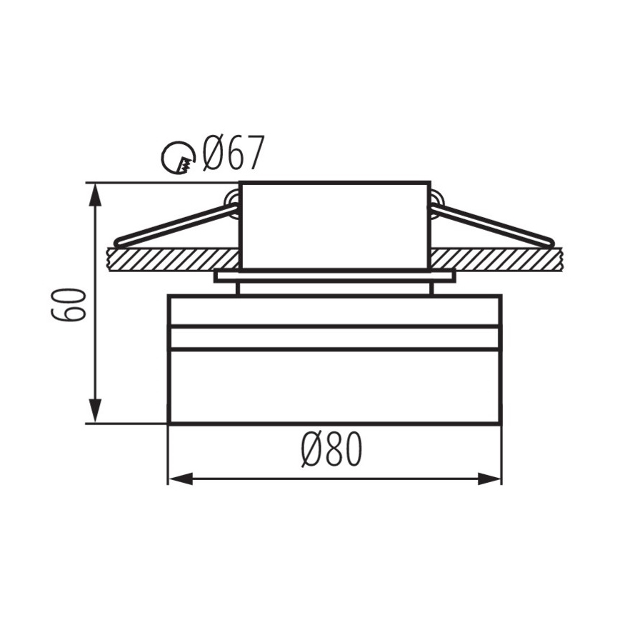 Indbygningsspot GOVIK 10W hvid