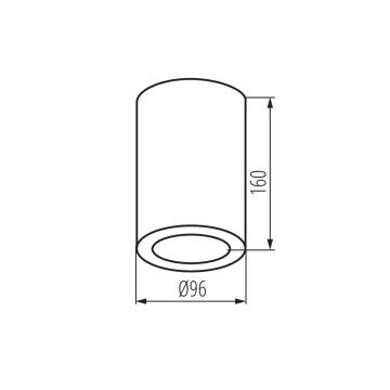 Spotlampe til badeværelse AQILO 1xE27/20W/230V IP65 antracit