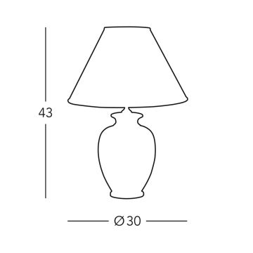 Kolarz 0014.70 - Bordlampe GIARDINO 1xE27/100W/230V diameter 30 cm