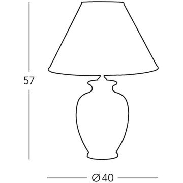 Kolarz 0014.74.3 - Bordlampe GIARDINO 1xE27/100W/230V