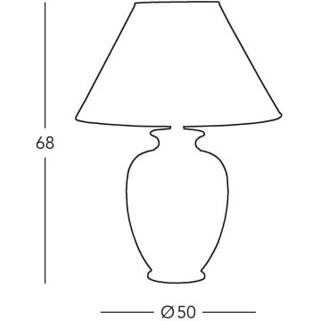 Kolarz 0014.75 - Bordlampe GIARDINO 1xE27/100W/230V