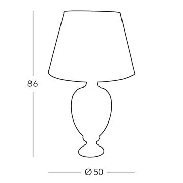 Kolarz 780.71 - Bordlampe DAUPHIN 1xE27/100W/230V